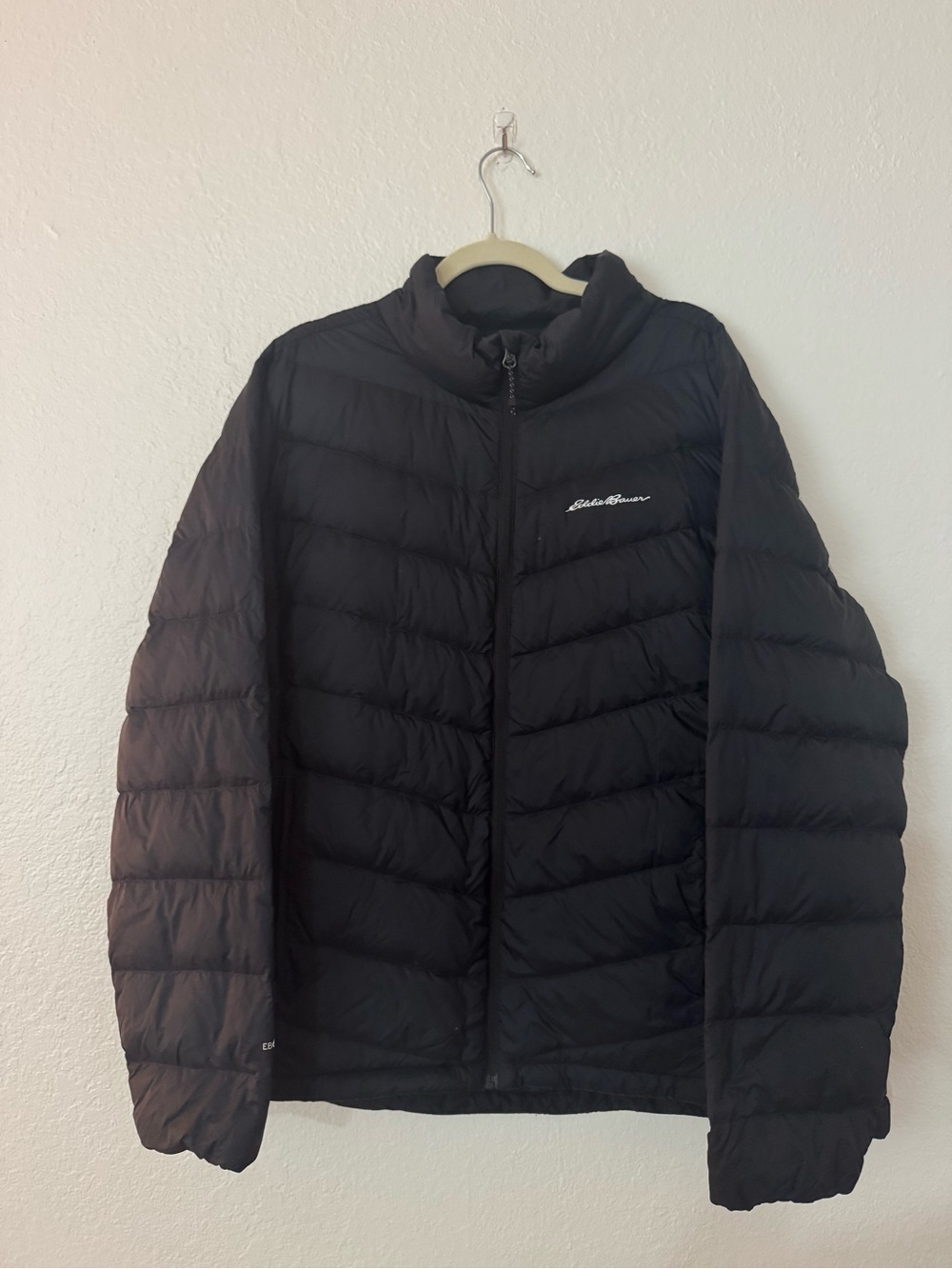 Eddie Bauer Black Quilted Packable Puffer Jacket